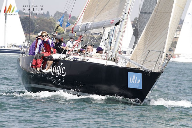 Festival Of Sails 2012, Club Marine Cruising Division, Royal Geelong Yacht Club, Geelong (AUS), 27/01/2012. Black Magic © Teri Dodds/ Festival of Sails http://www.festivalofsails.com.au/